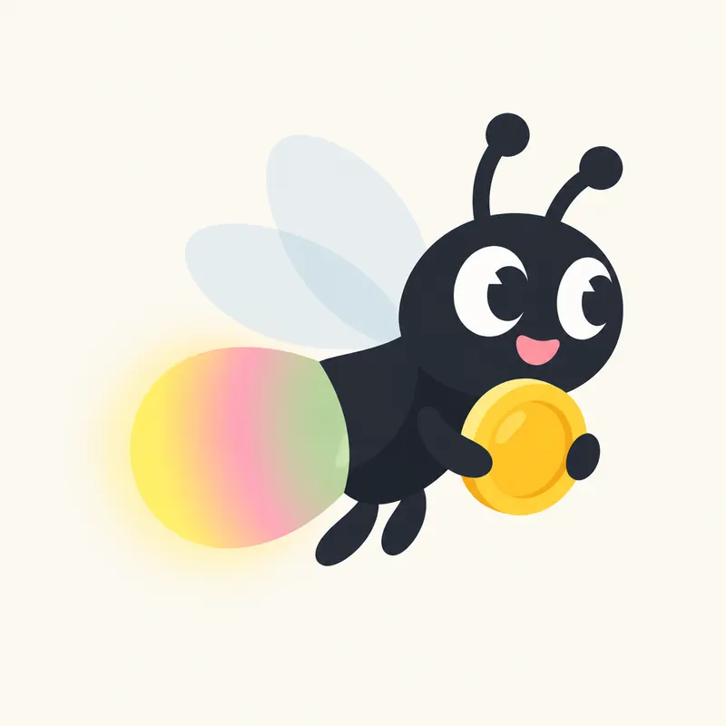Flo, flat: bold shapes, no outline
