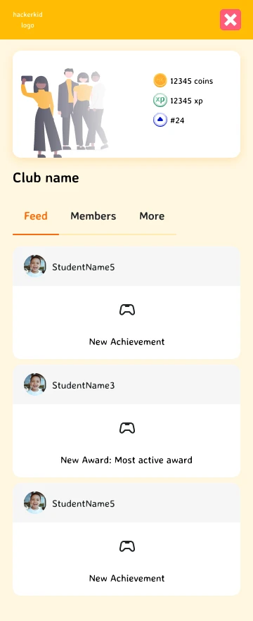 The HackerKID feed on a phone