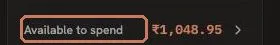 **Workspace footer.** "Available to spend", again