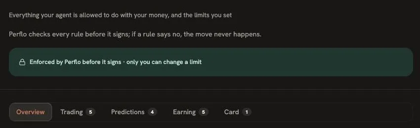 **The Permissions screen.** The rules, editable here.