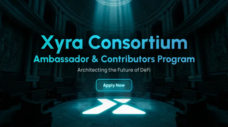 Xyra Consortium ambassador and contributors programme banner